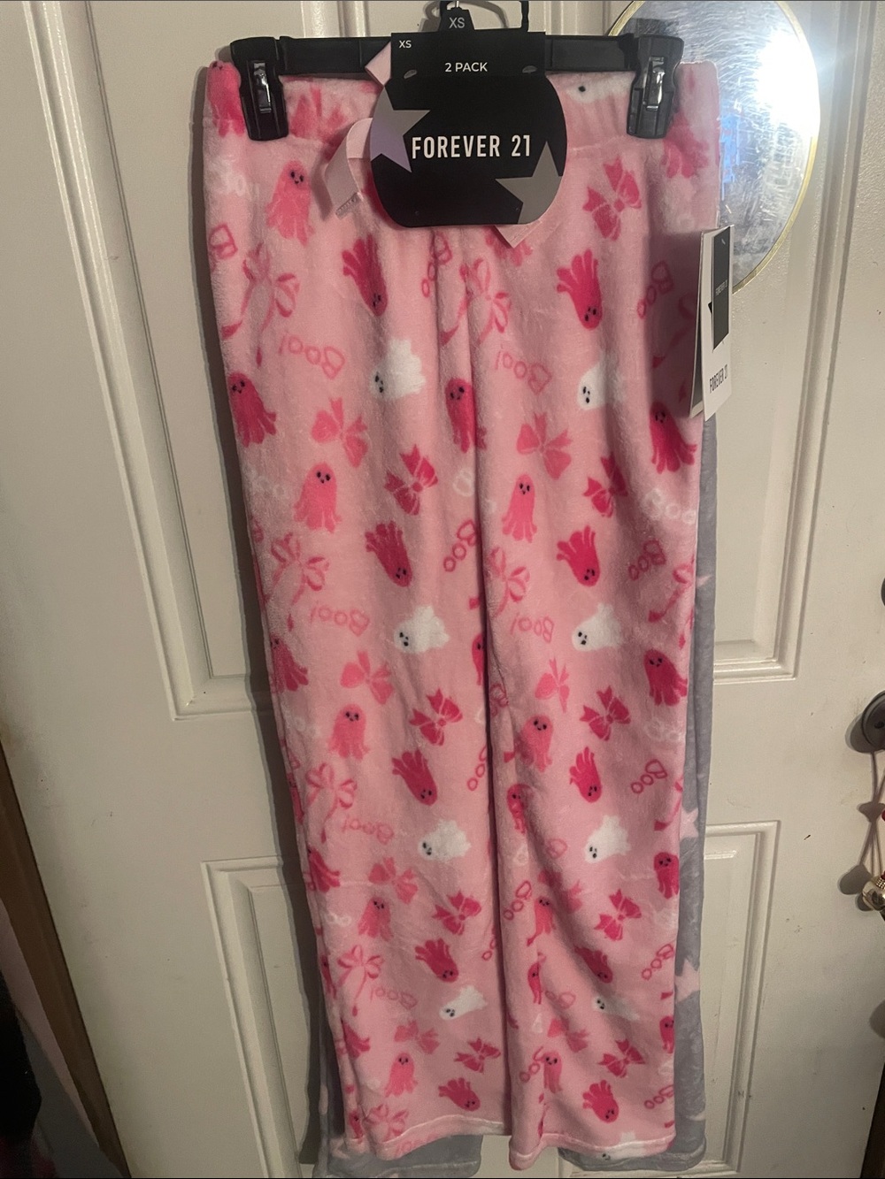 Forever 21 Pink Ghost & Gray Pajama Bottoms Two-Pack
